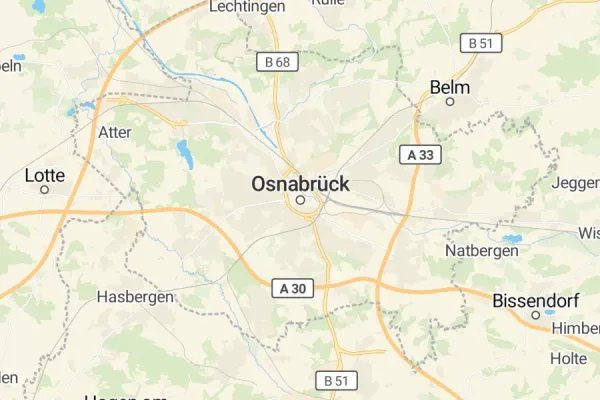 Karte von Osnabrück
