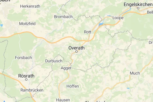 Karte von Overath
