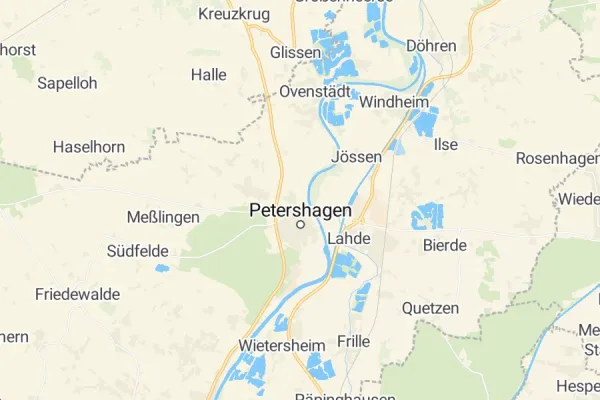 Karte von Petershagen