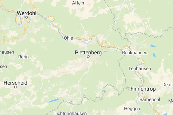 Karte von Plettenberg