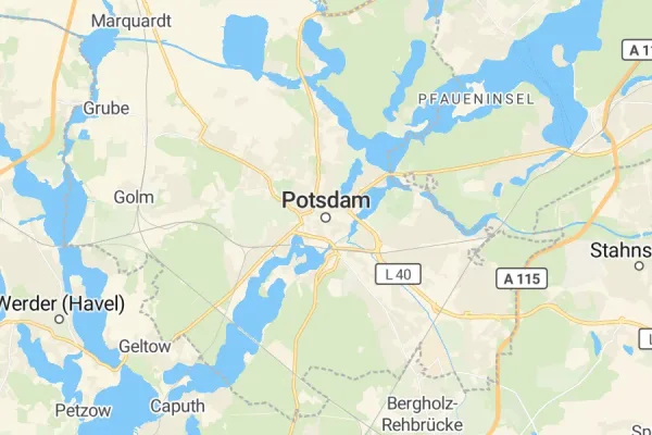Karte von Potsdam