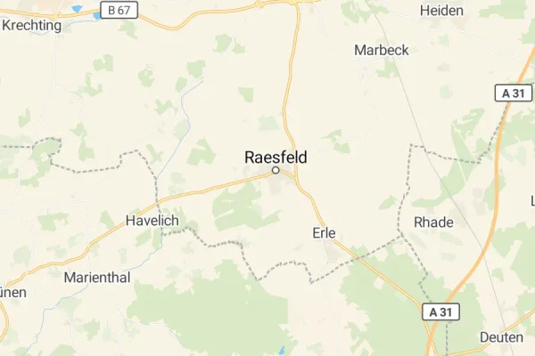 Karte von Raesfeld
