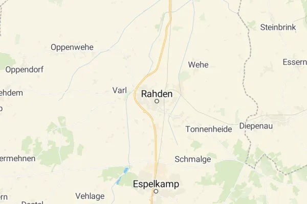 Karte von Rahden
