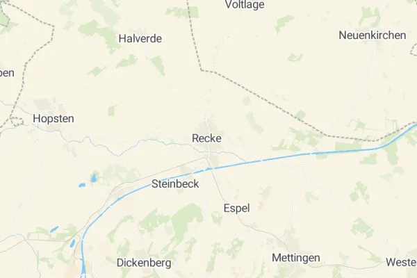 Karte von Recke
