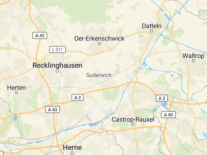 Karte des Einzugsgebiets, Autoverwertung Recklinghausen