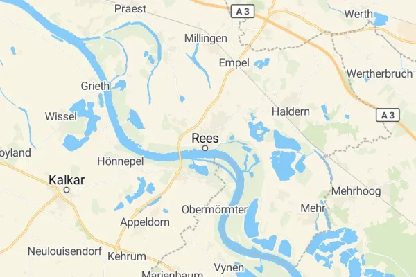 Karte von Rees