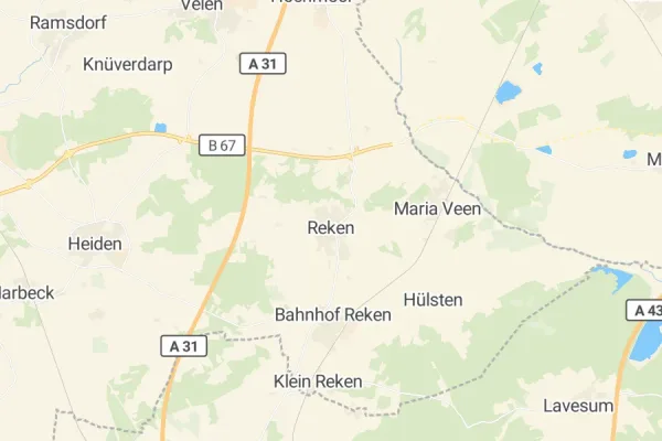 Karte von Reken
