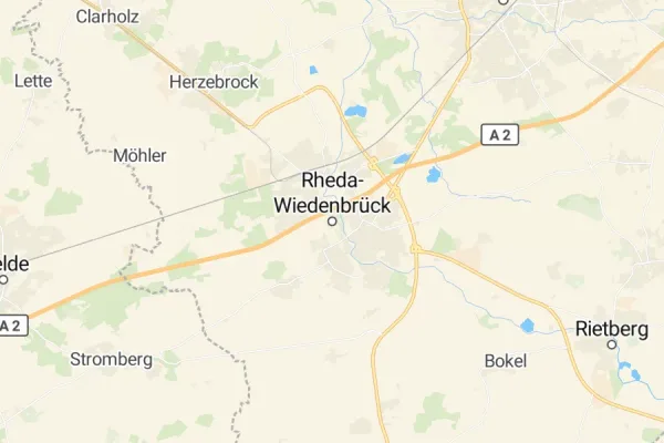 Karte von Rheda-Wiedenbrück
