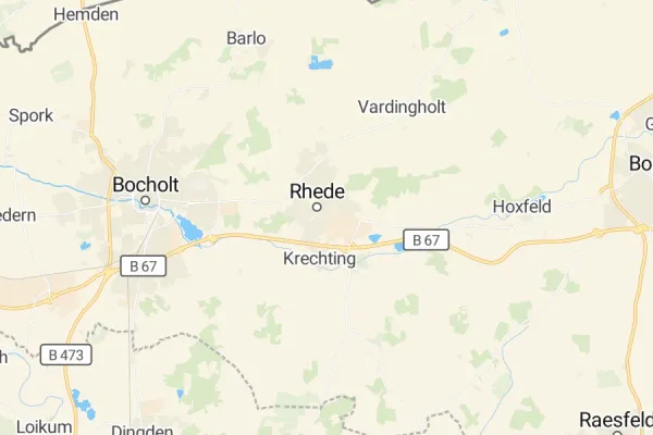 Karte von Rhede