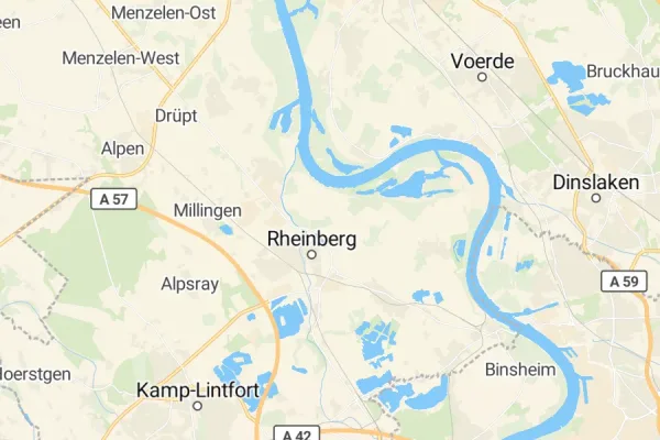 Karte von Rheinberg