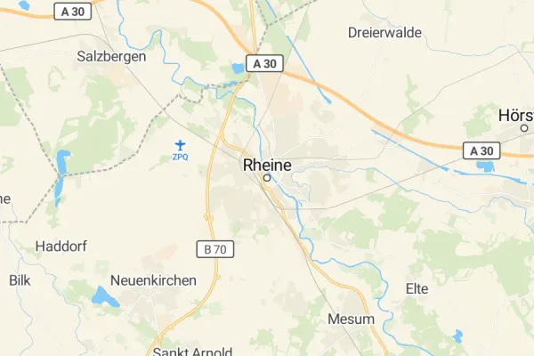 Karte von Rheine