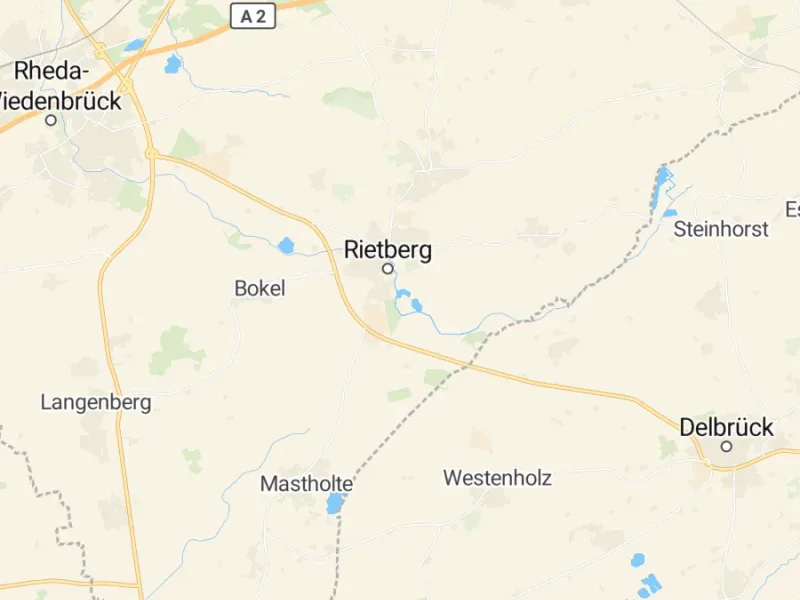 Karte des Einzugsgebiets, Autoverwertung Rietberg
