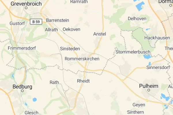 Karte von Rommerskirchen