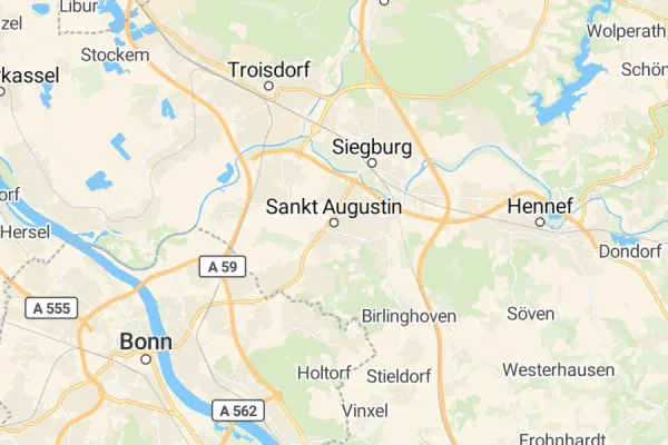 Karte von Sankt Augustin