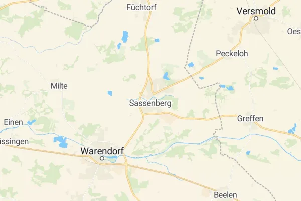 Karte von Sassenberg
