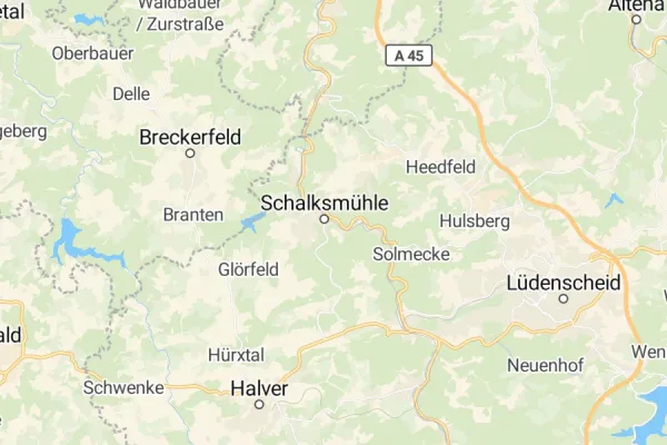 Karte von Schalksmühle