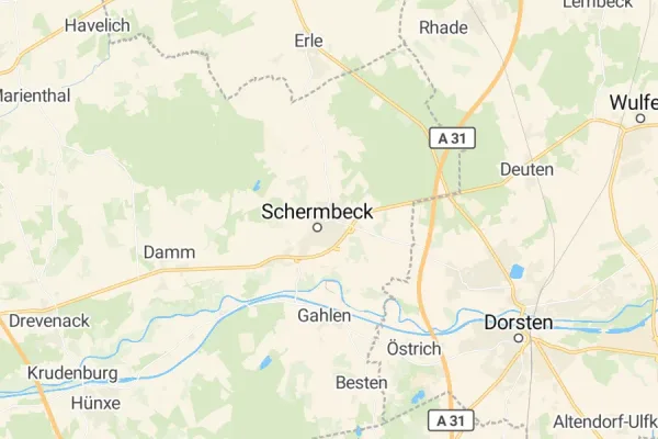 Karte von Schermbeck