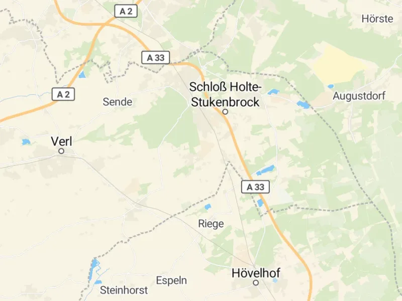 Karte des Einzugsgebiets, Autoverwertung Schloß Holte-Stukenbrock