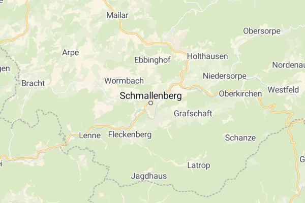 Karte von Schmallenberg