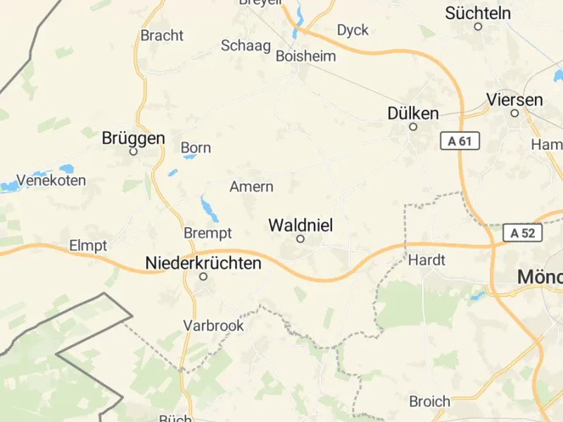 Karte des Einzugsgebiets, Autoverwertung Schwalmtal