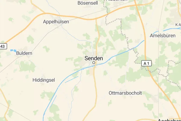 Karte von Senden