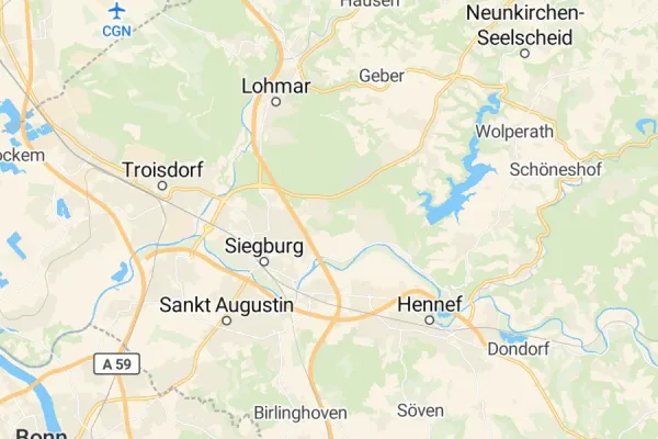 Karte von Siegburg