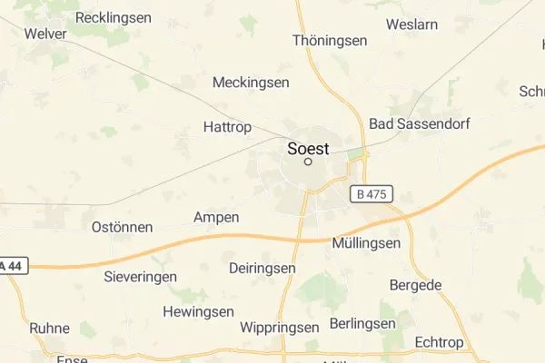 Karte von Soest