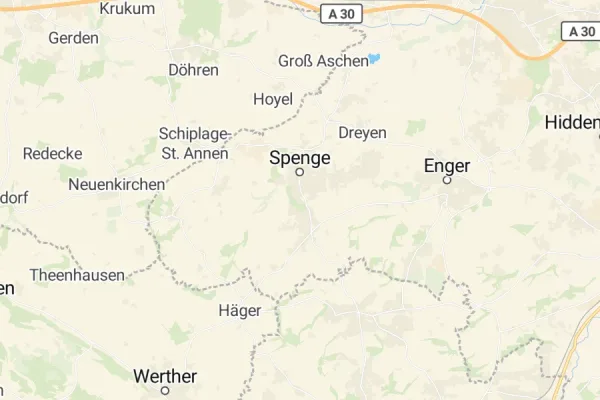 Karte von Spenge