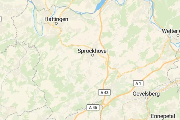 Karte von Sprockhövel
