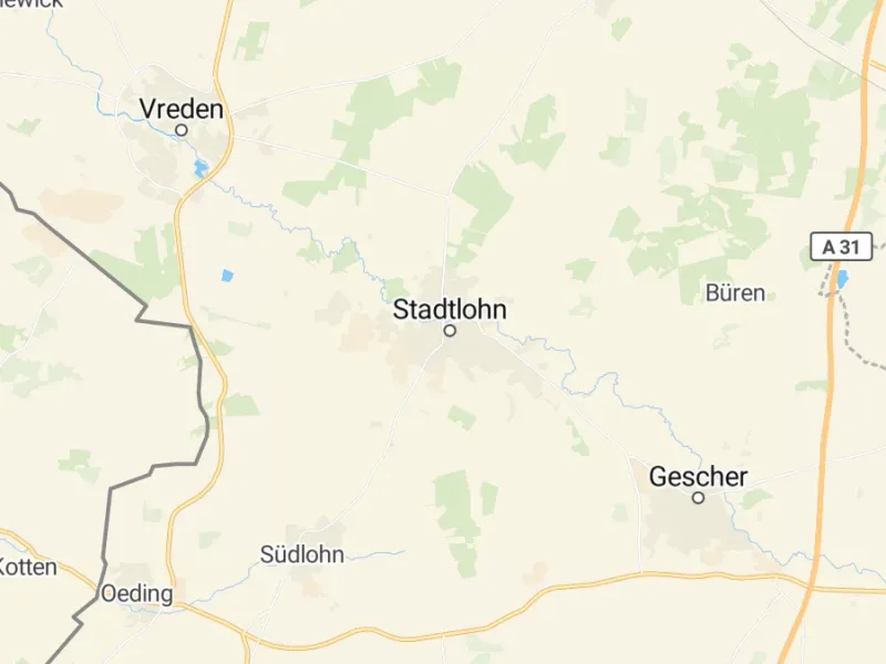 Karte des Einzugsgebiets, Autoverwertung Stadtlohn