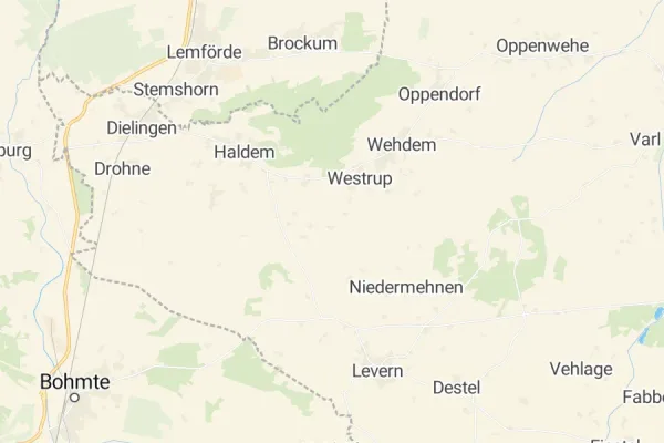 Karte von Stemwede