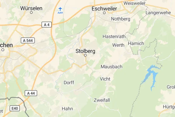 Karte von Stolberg