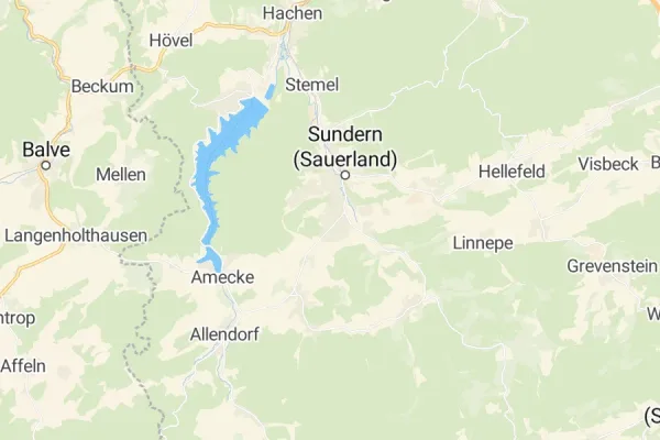 Karte von Sundern