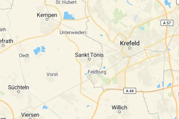 Karte von Tönisvorst