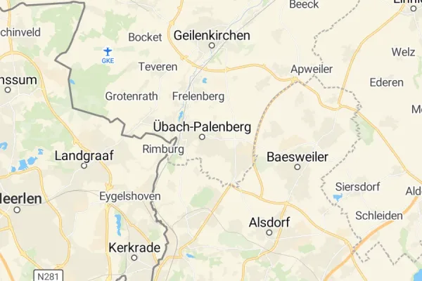 Karte von Übach-Palenberg