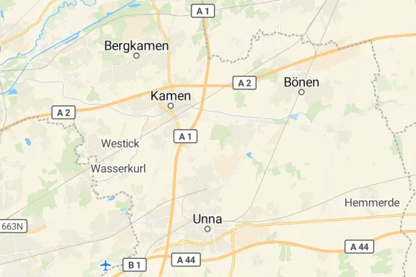 Karte von Unna