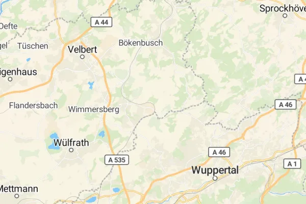 Karte von Velbert