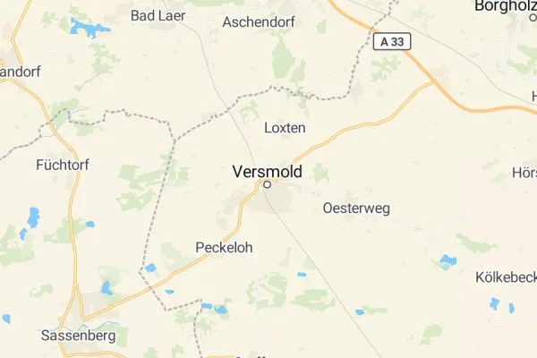 Karte von Versmold