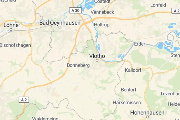Karte von Vlotho