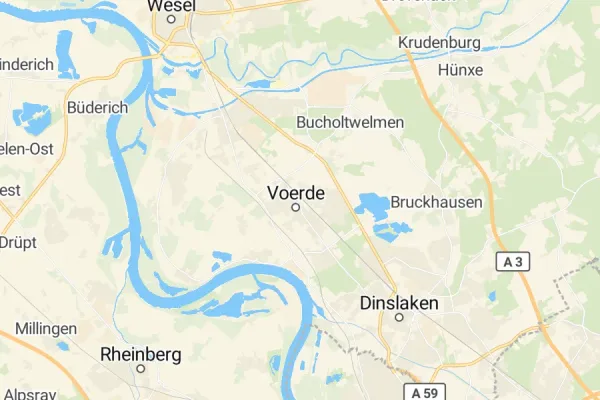 Karte von Voerde