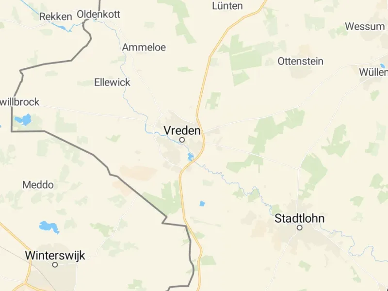 Karte des Einzugsgebiets, Autoverwertung Vreden