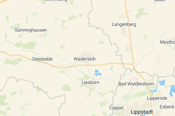 Karte von Wadersloh
