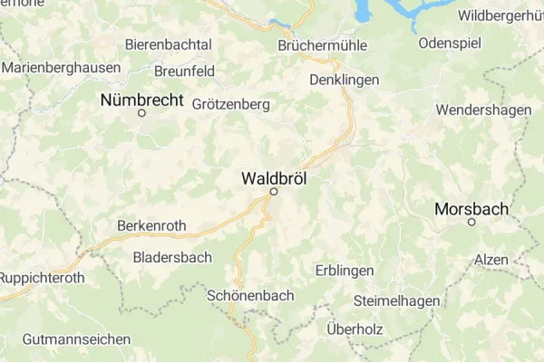 Karte von Waldbröl