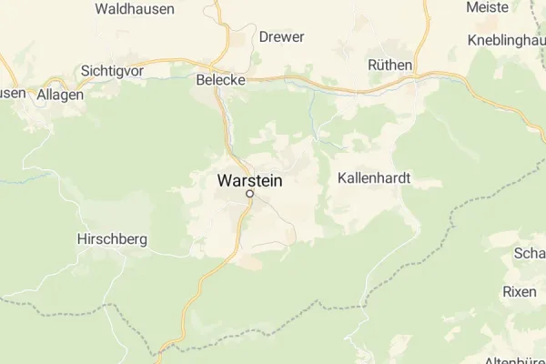 Karte von Warstein
