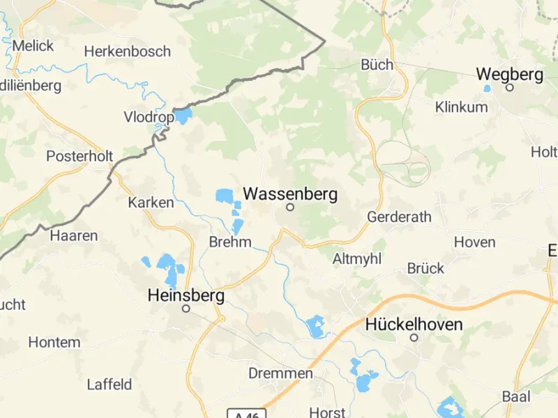 Karte des Einzugsgebiets, Autoverwertung Wassenberg