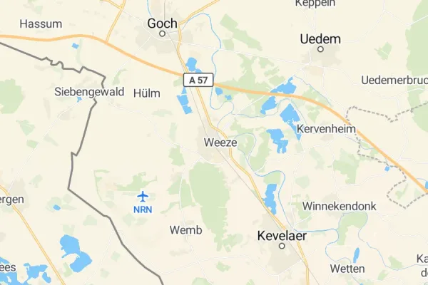 Karte von Weeze
