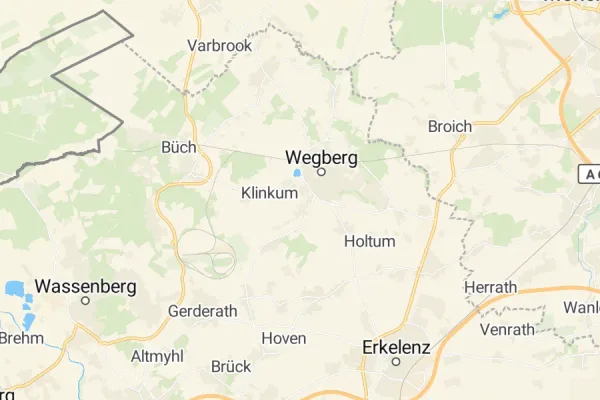 Karte von Wegberg