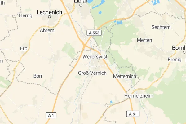 Karte von Weilerswist