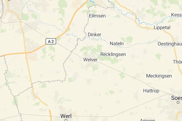 Karte von Welver