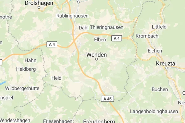 Karte von Wenden